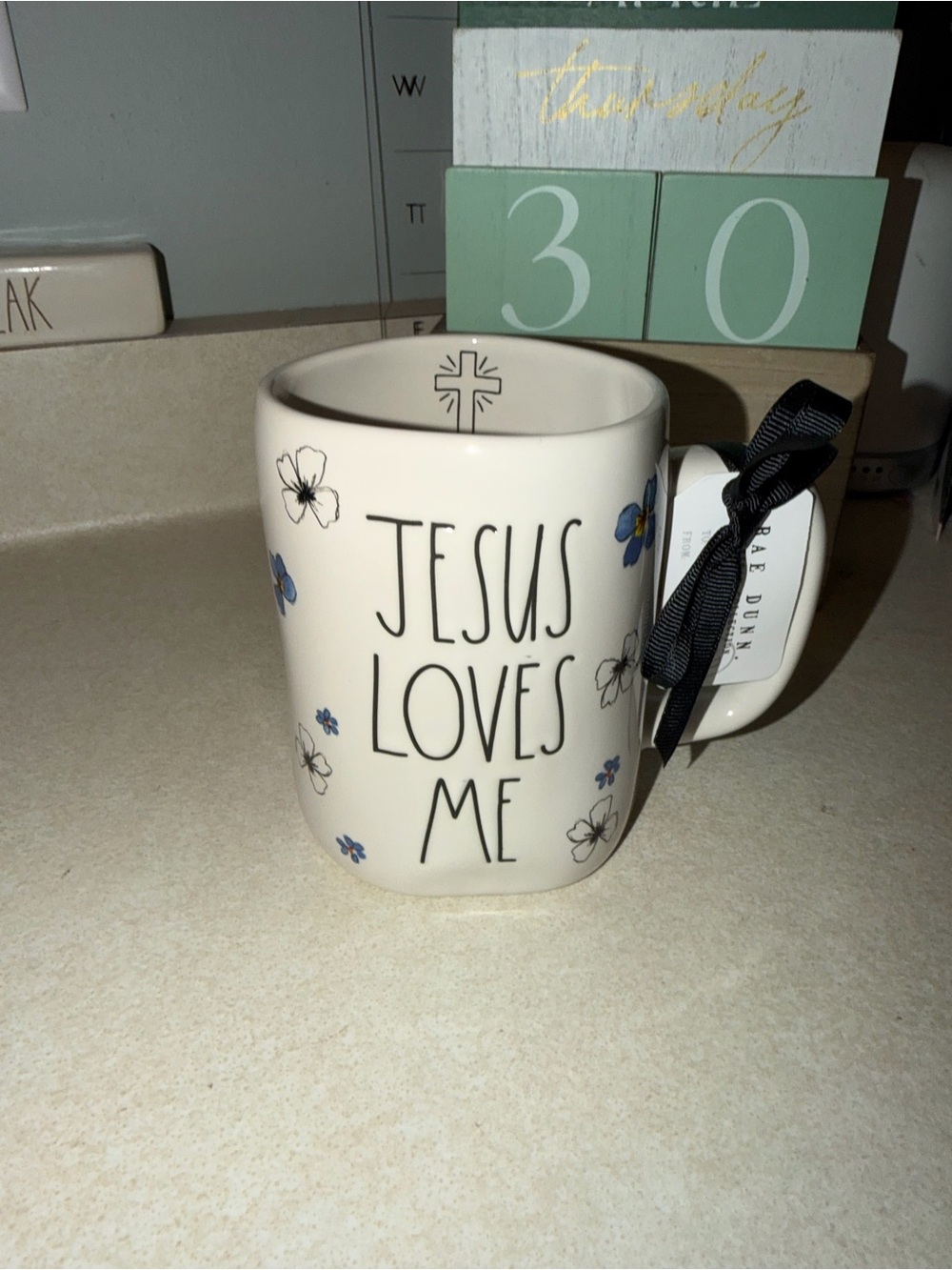Rae dunn Jesus loves Me mug - yes